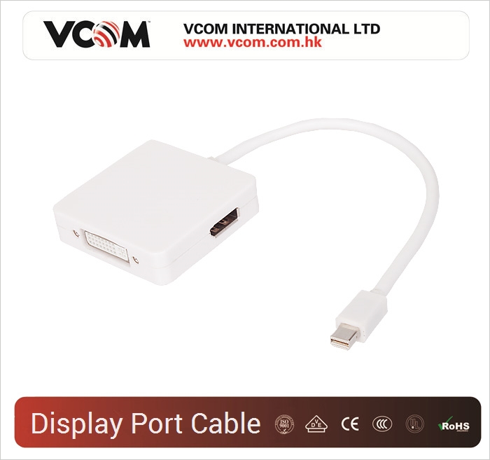 Кабель-переходник Mini Display port M/DVI F белый цветоптовая продажа